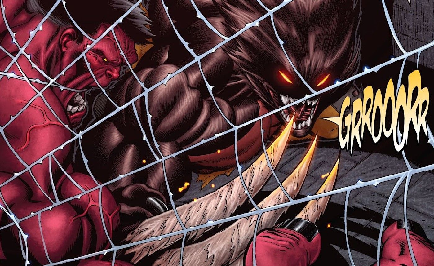 Wolverine hulk form vs red hulk