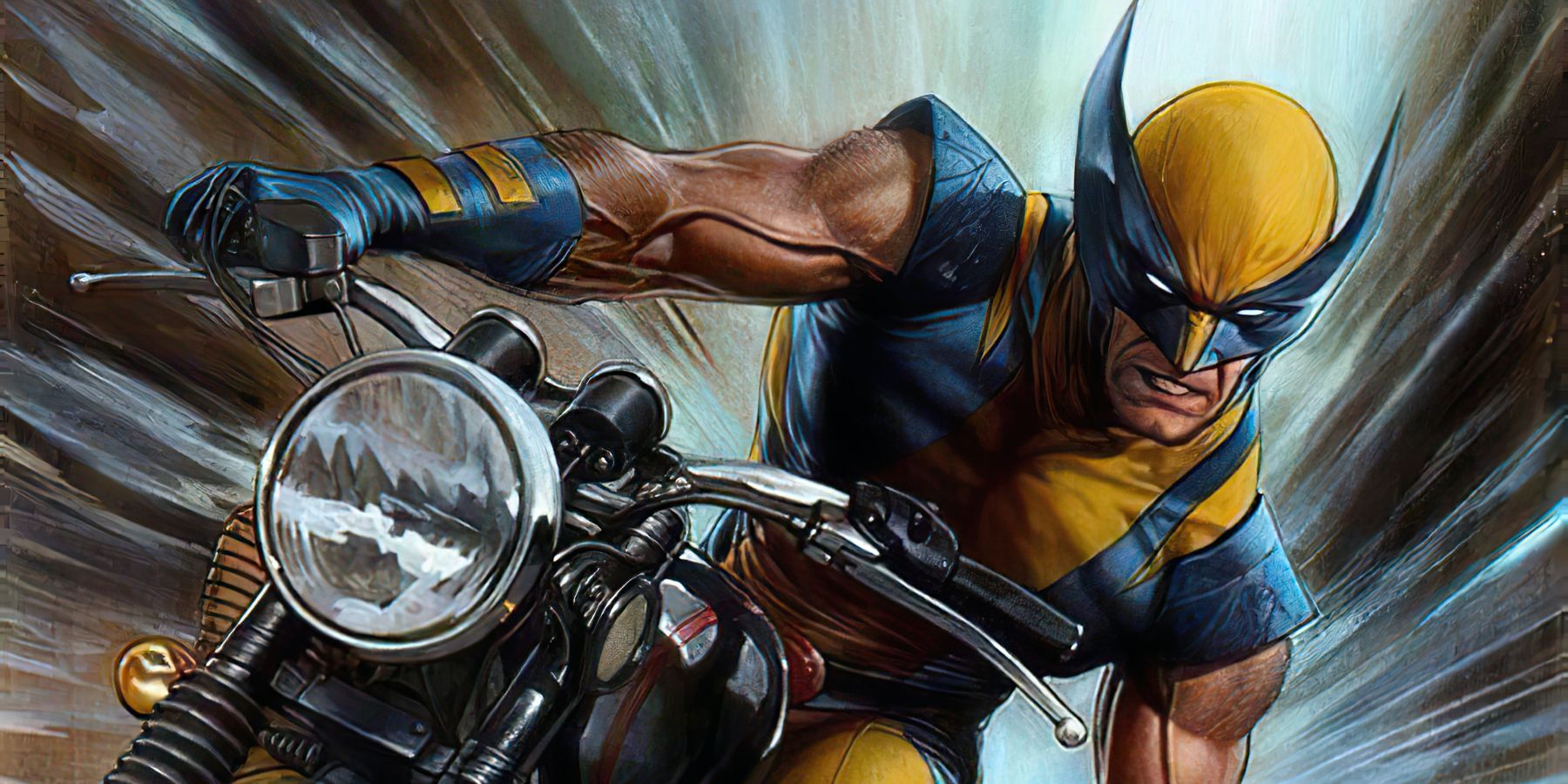 Wolverine-riding-a-motorcycle-in-Marvel-artwork