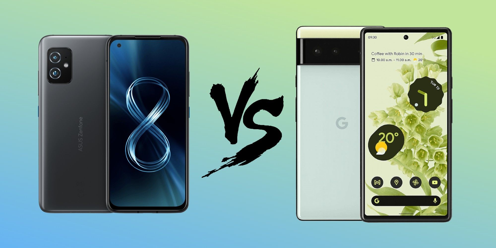 Zenfone 8 vs Pixel 6