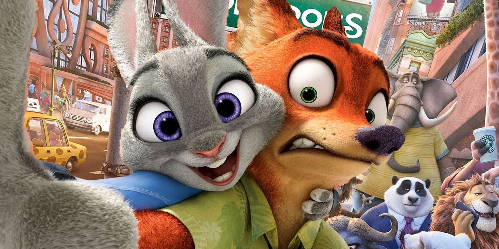 Judy and Nick in Zootopia