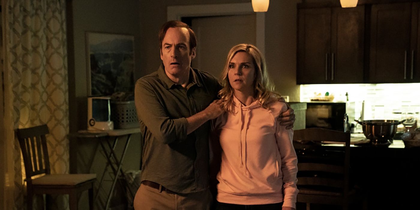 Jimmy and Kim in their home on Better Call Saul looking terrified.