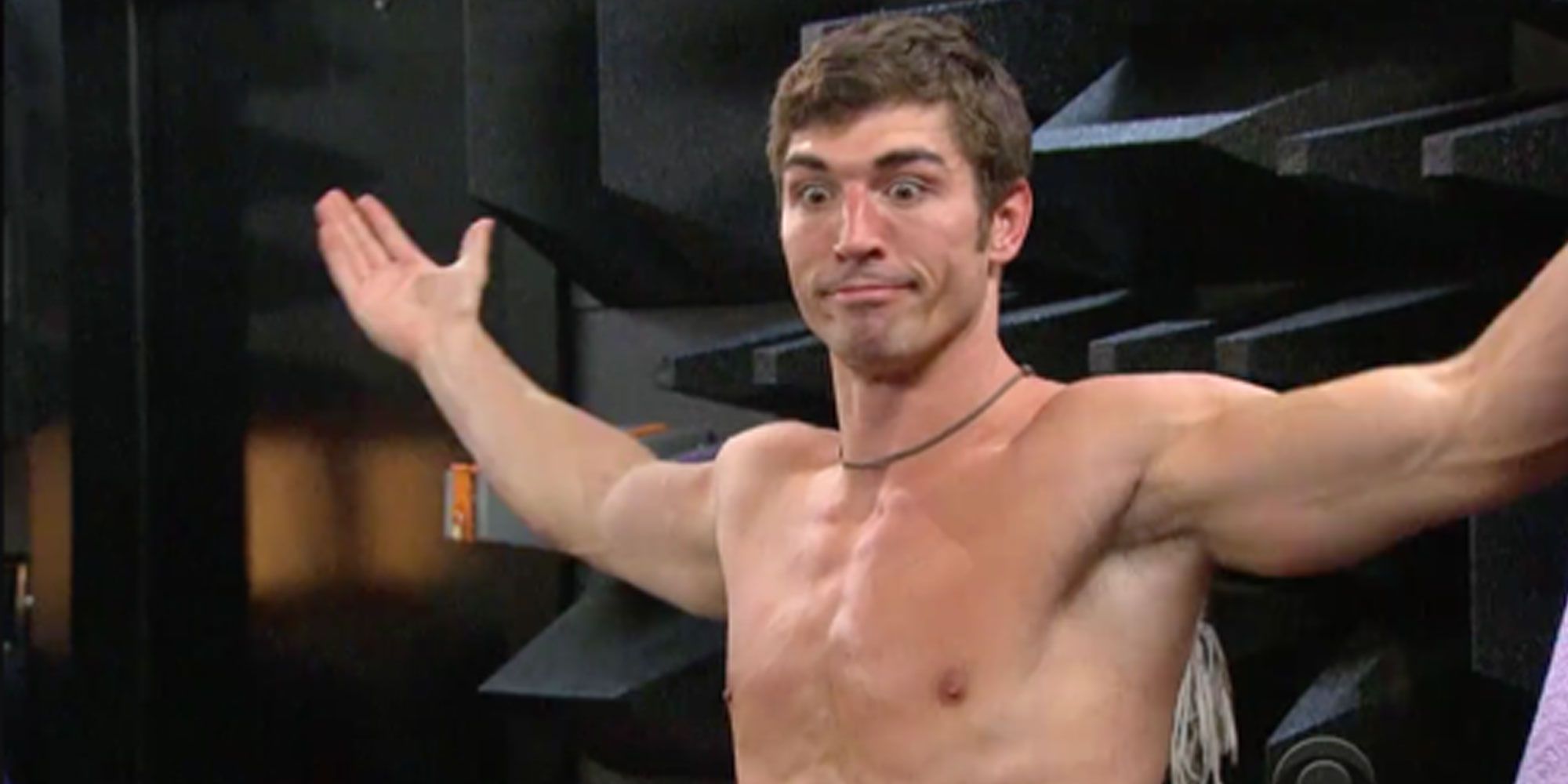 Cody Nickson shrugging on Big Brother