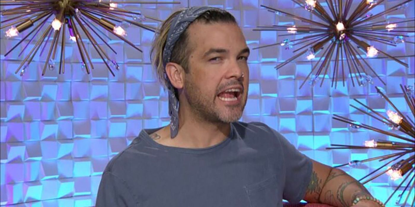Daniel in the Diary Room, looking side-eyed in a scene from Big Brother 24.