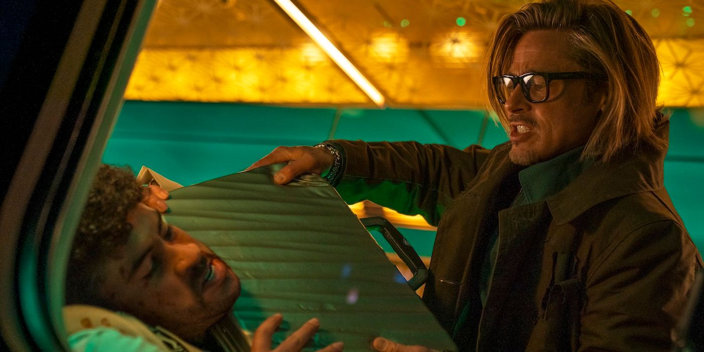Bad Bunny and Brad Pitt star in Bullet Train.