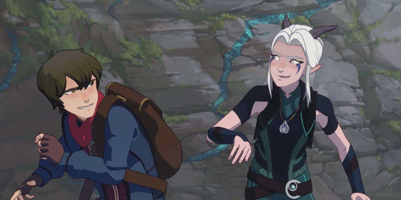 callum and rayla in the dragon prince