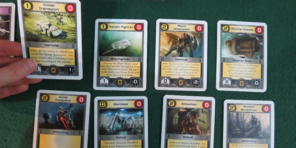 Cards are displayed in Core Worlds