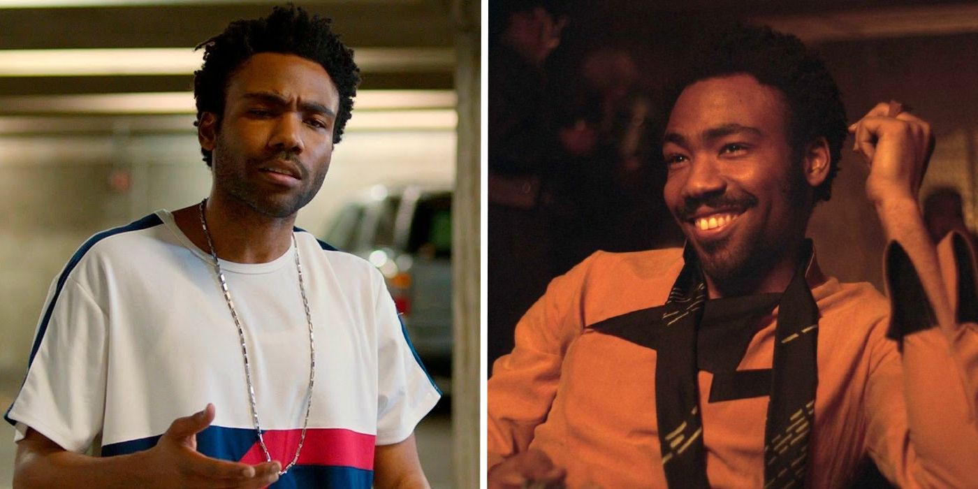 donald glover as aaron davis in spider-man homecoming and as lando calrissian in solo