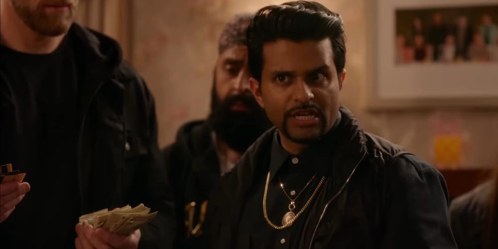 Dev wears gold chains in Easter Sunday