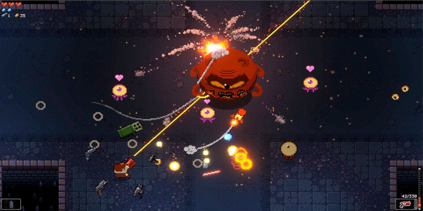 A screenshot from the game Enter the Gungeon