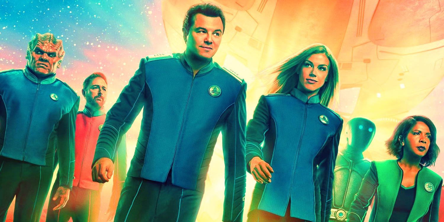 the cast of the orville in future unknown episode poster