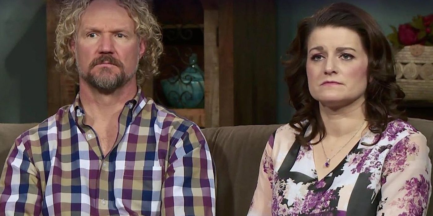 Robyn Brown e Kody Brown em Sister Wives parecem sérios