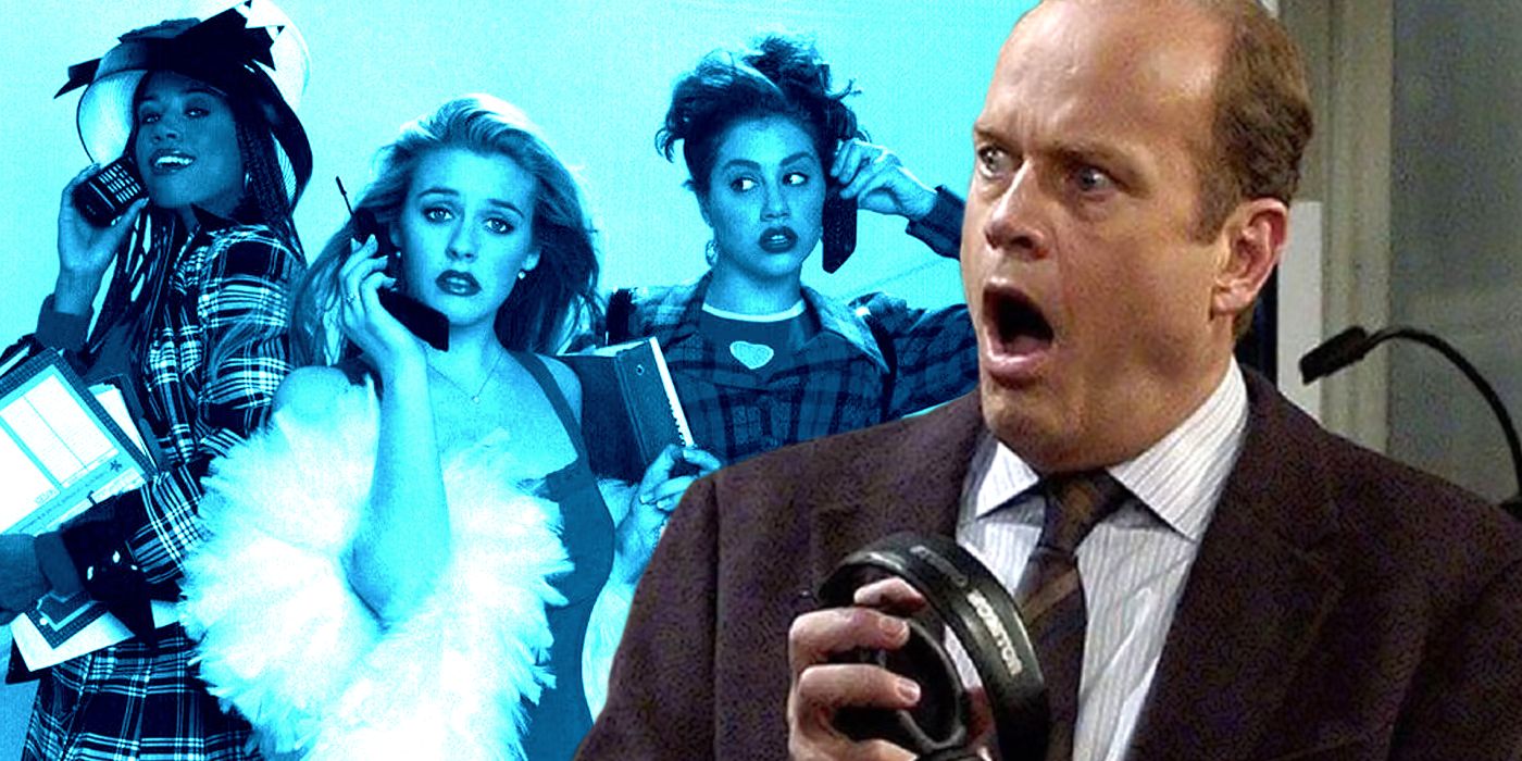 Stacey Dash, Alicia Silverstone, and Brittany Murphy in Clueless and Kelsey Grammer as Frasier Crane in Frasier
