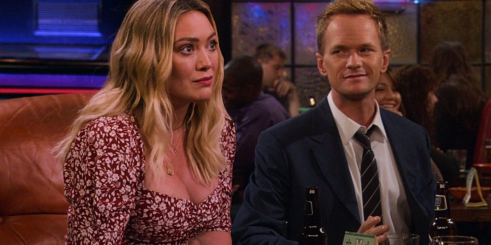 hilary duff as sophie and neil patrick harris as barney in HIMYF and HIMYM