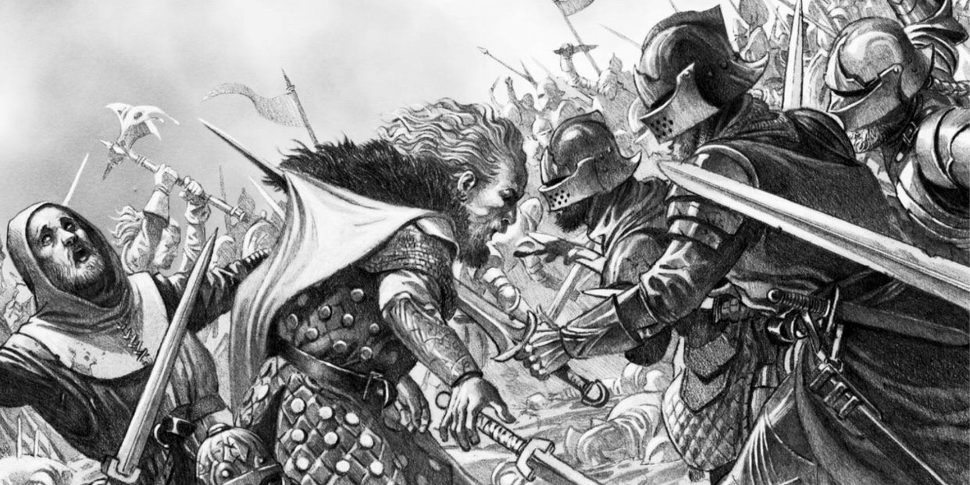 Battle by the Lakeshore illustration from Fire &amp; Blood