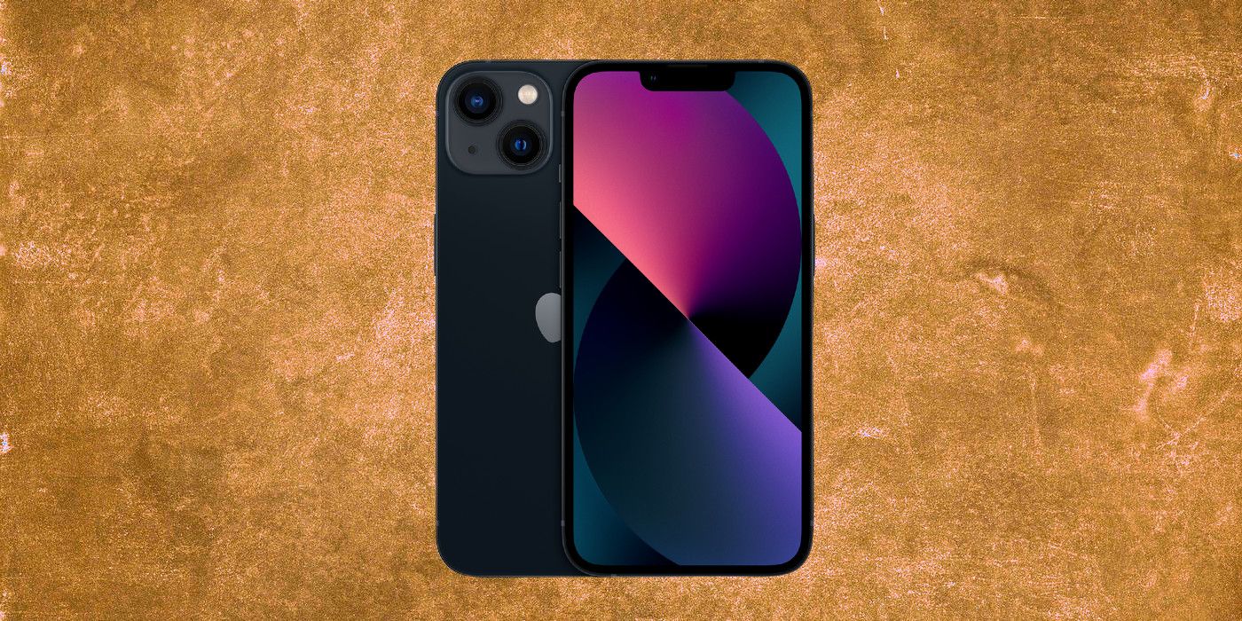 iPhone 13 on custom background