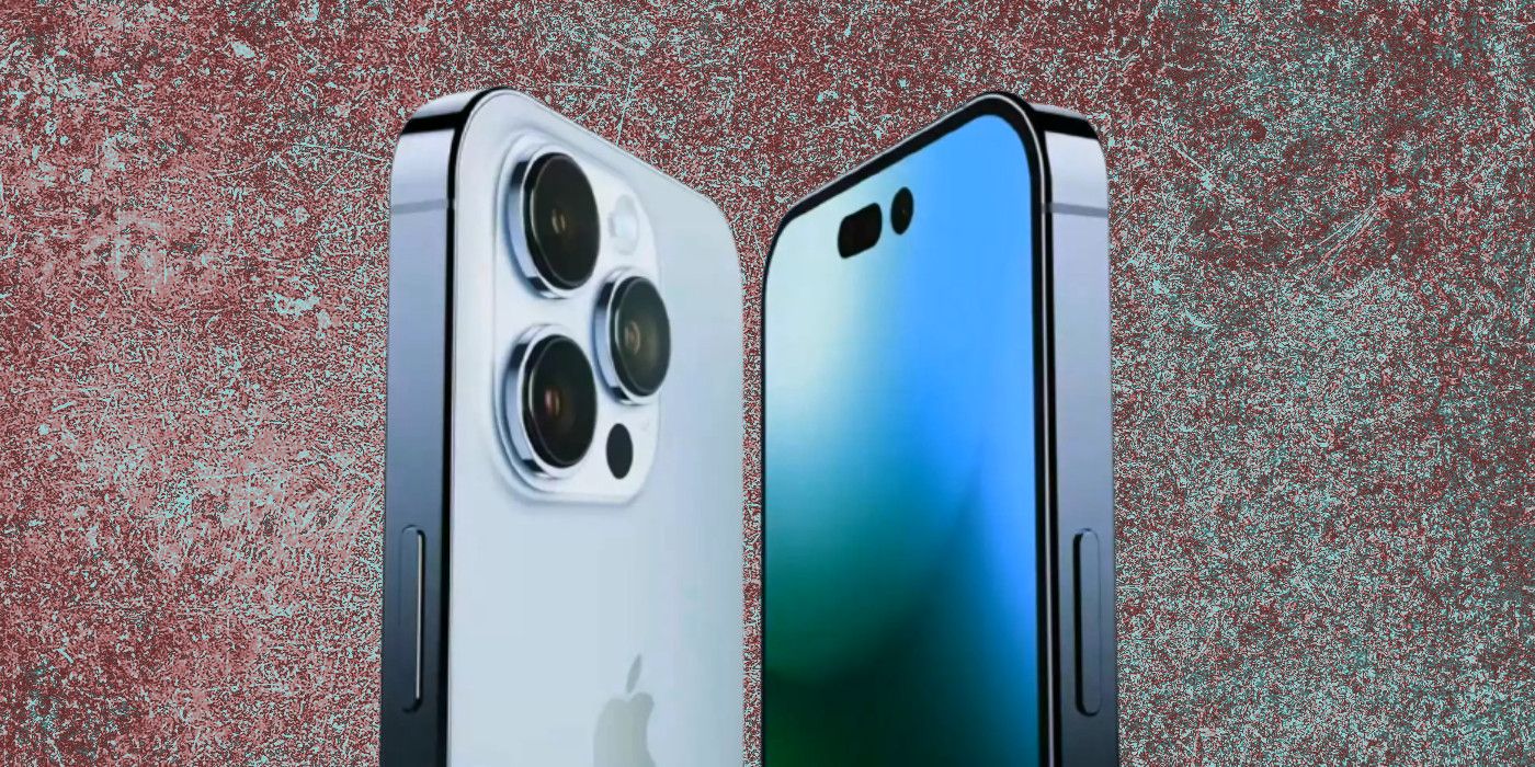 iPhone 14 Pro render on custom background