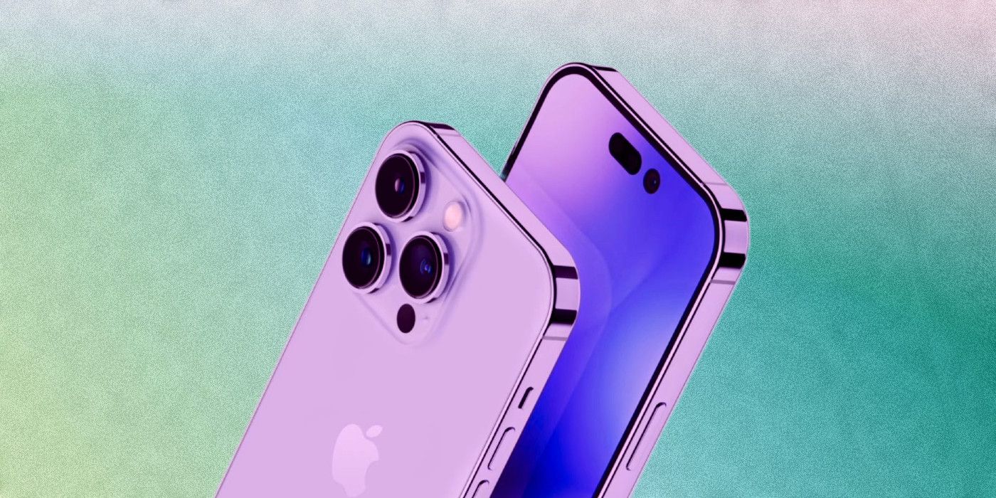 iPhone 14 Pro rumor render on custom background