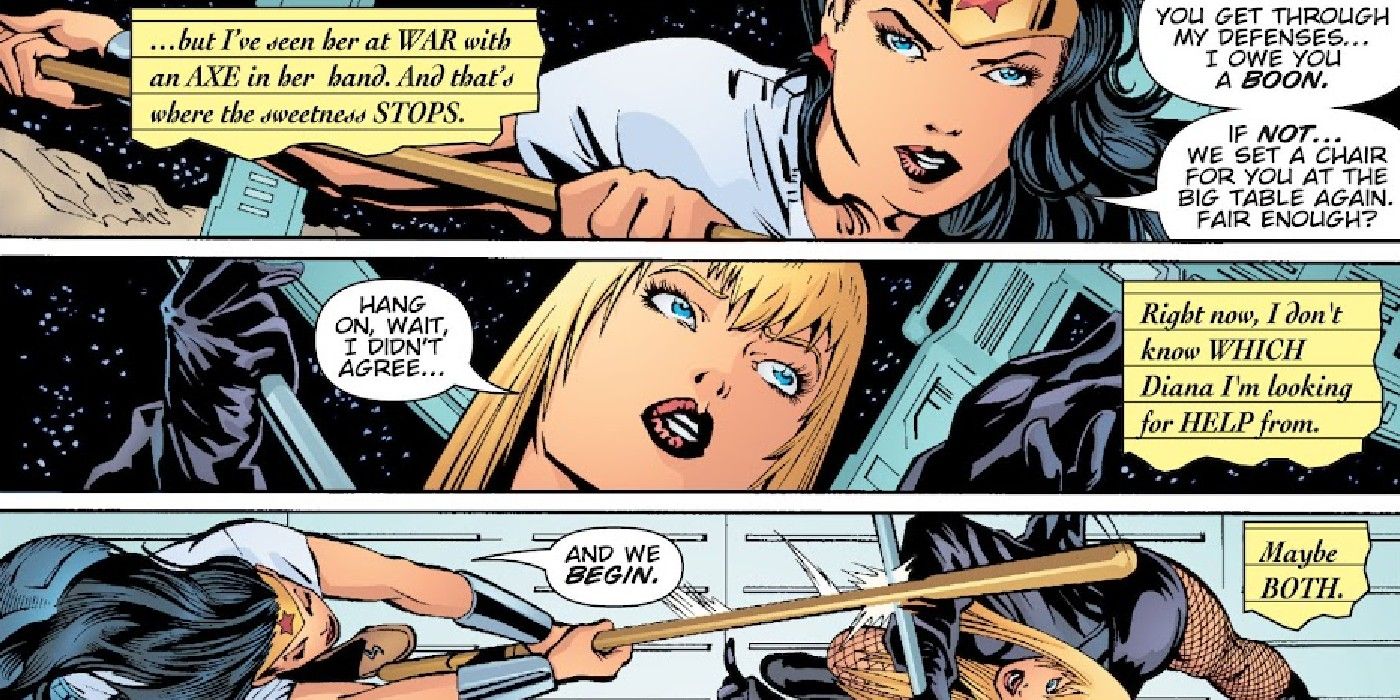 justice league wonder woman vs black canary