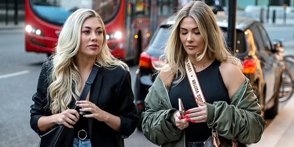 Love Island's Shaughna and Paige walk the street together