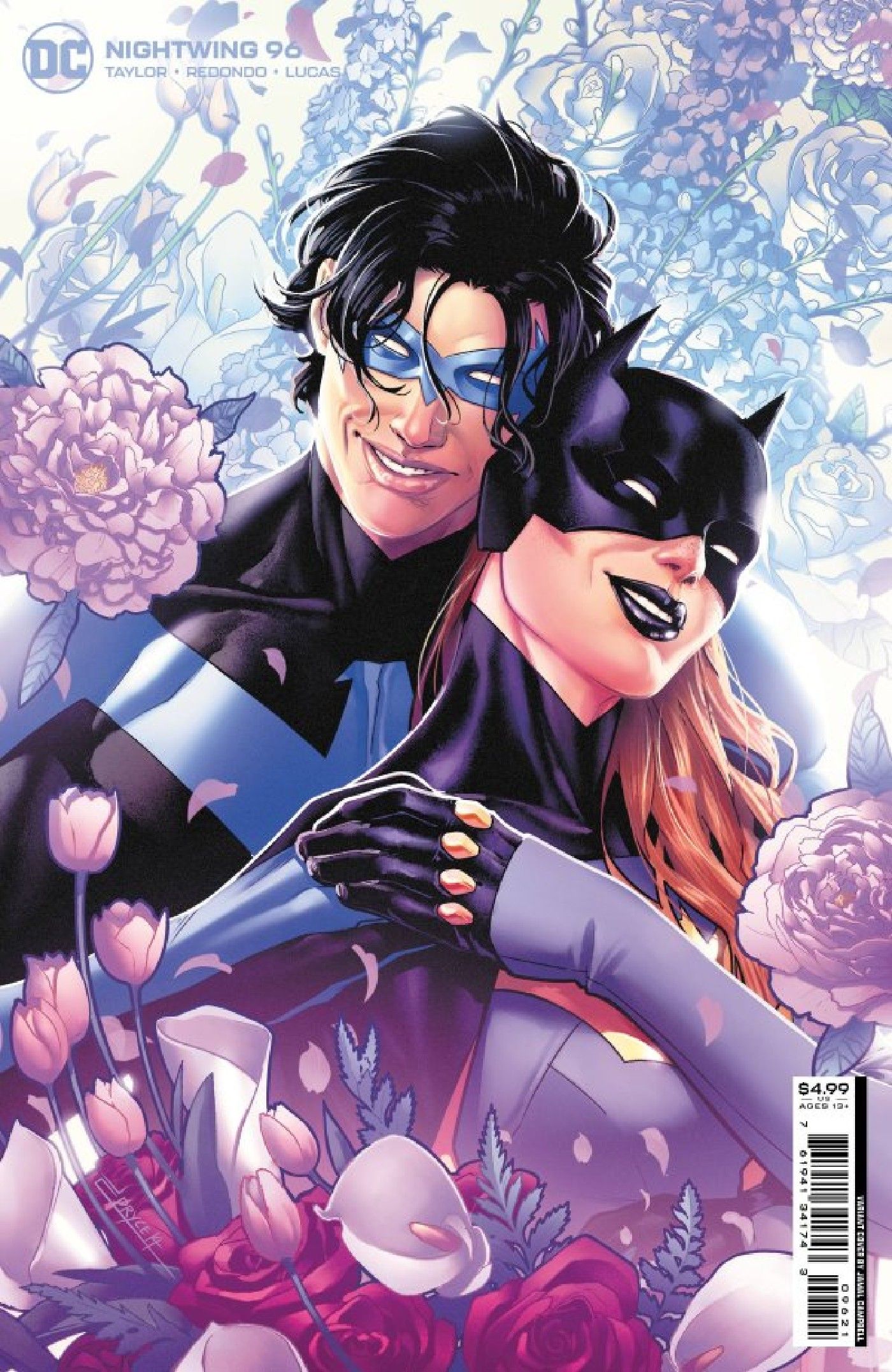 nightwing 96 cover nightwing propose to batgirl