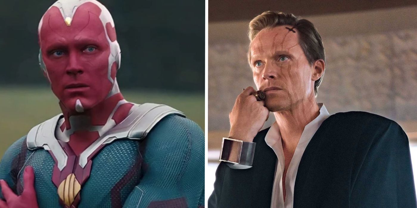 paul bettany as vision and as dryden vos in solo