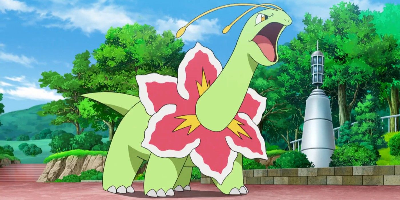 Meganium, geralmente considerado o inicial mais fraco de Johto, se destaca em uma tática de batalha Pokémon de nicho.