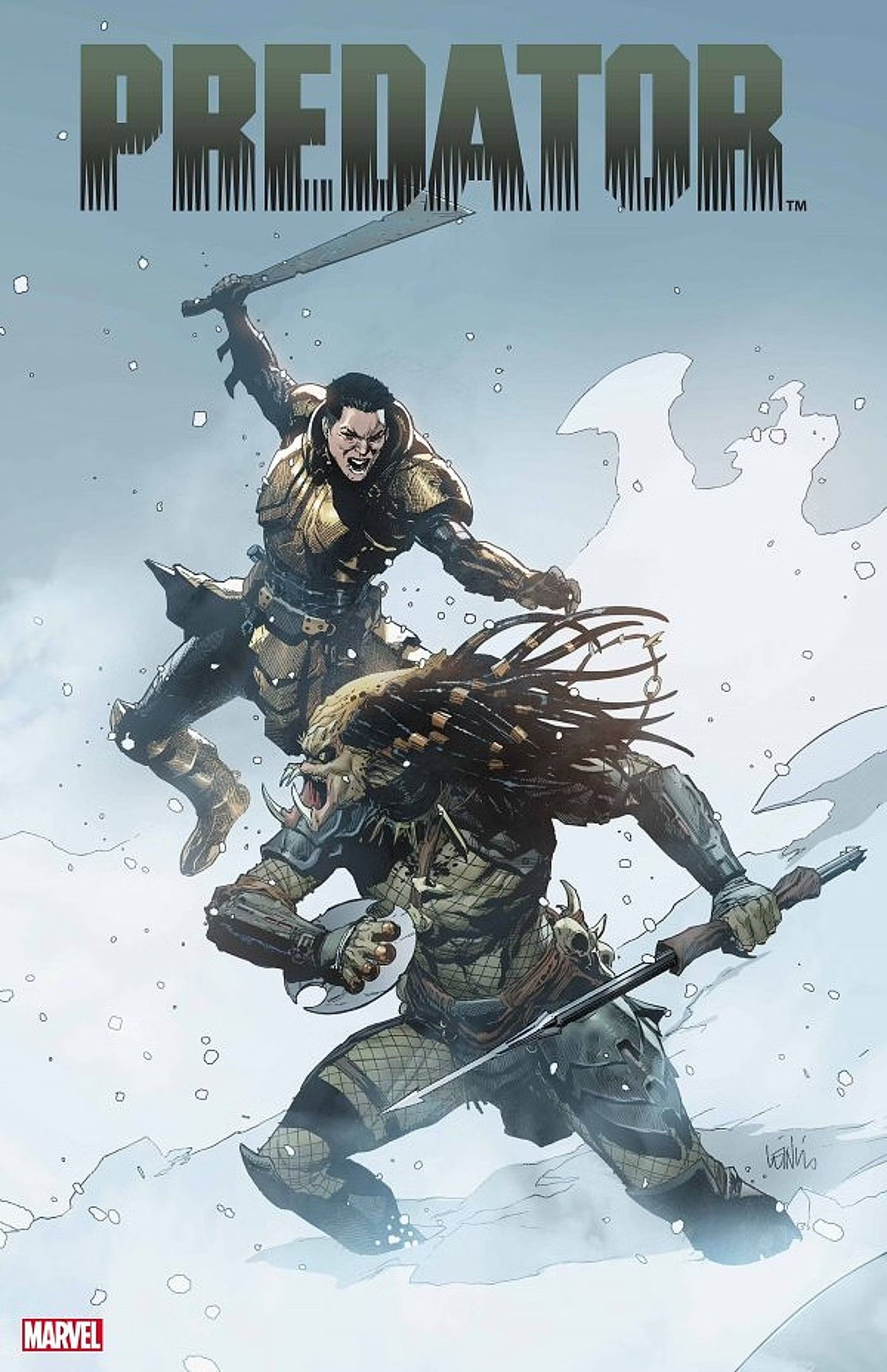 predator 2 comic art cover