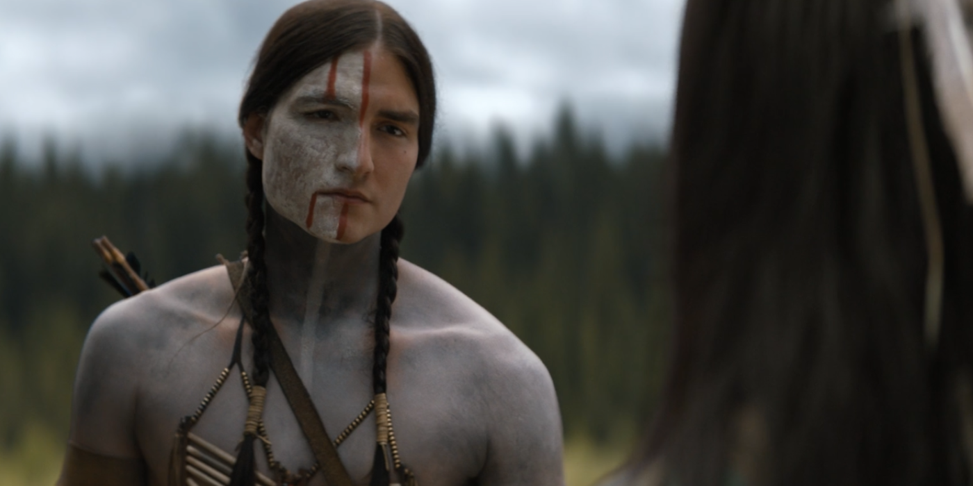 Taabe talking to Naru in Prey