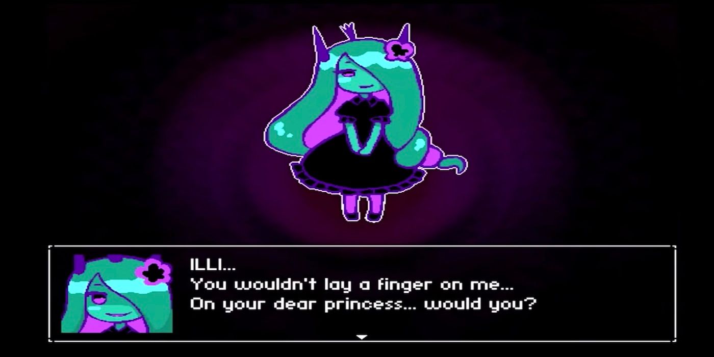 A screenshot of Princess Ezel talking to Illi in the game KAIMA