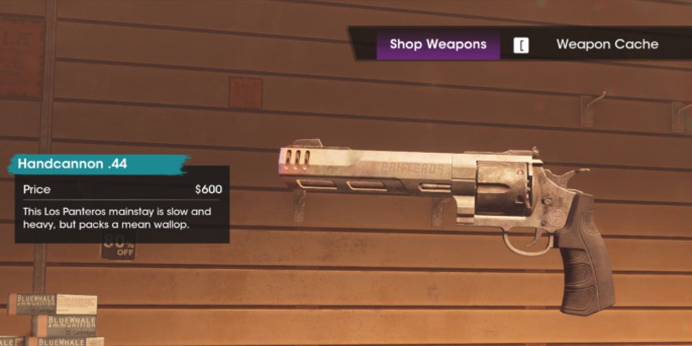 A Handcannon .44 is displayed in Saints Row
