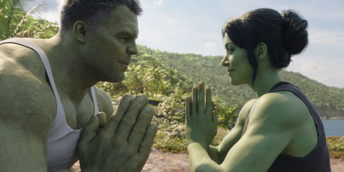 Bruce and Jennifer training in She-Hulk