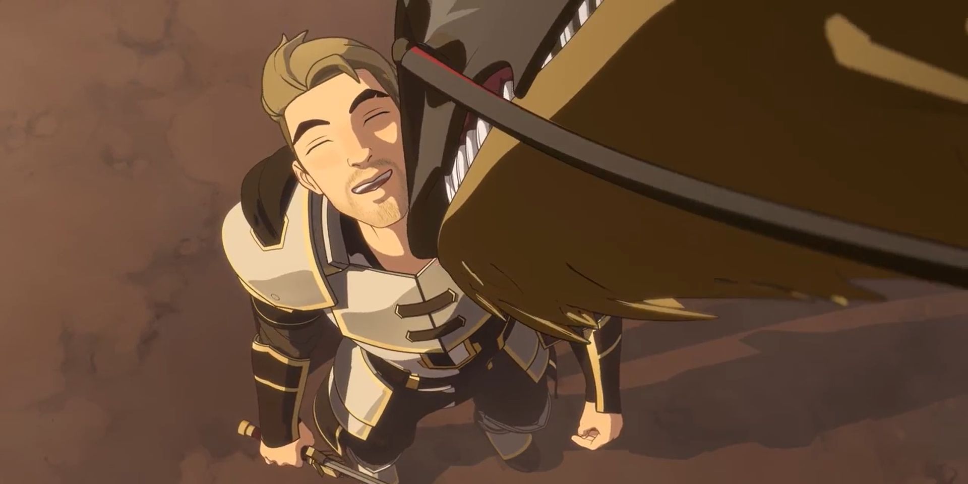 soren with a dragon in the dragon prince