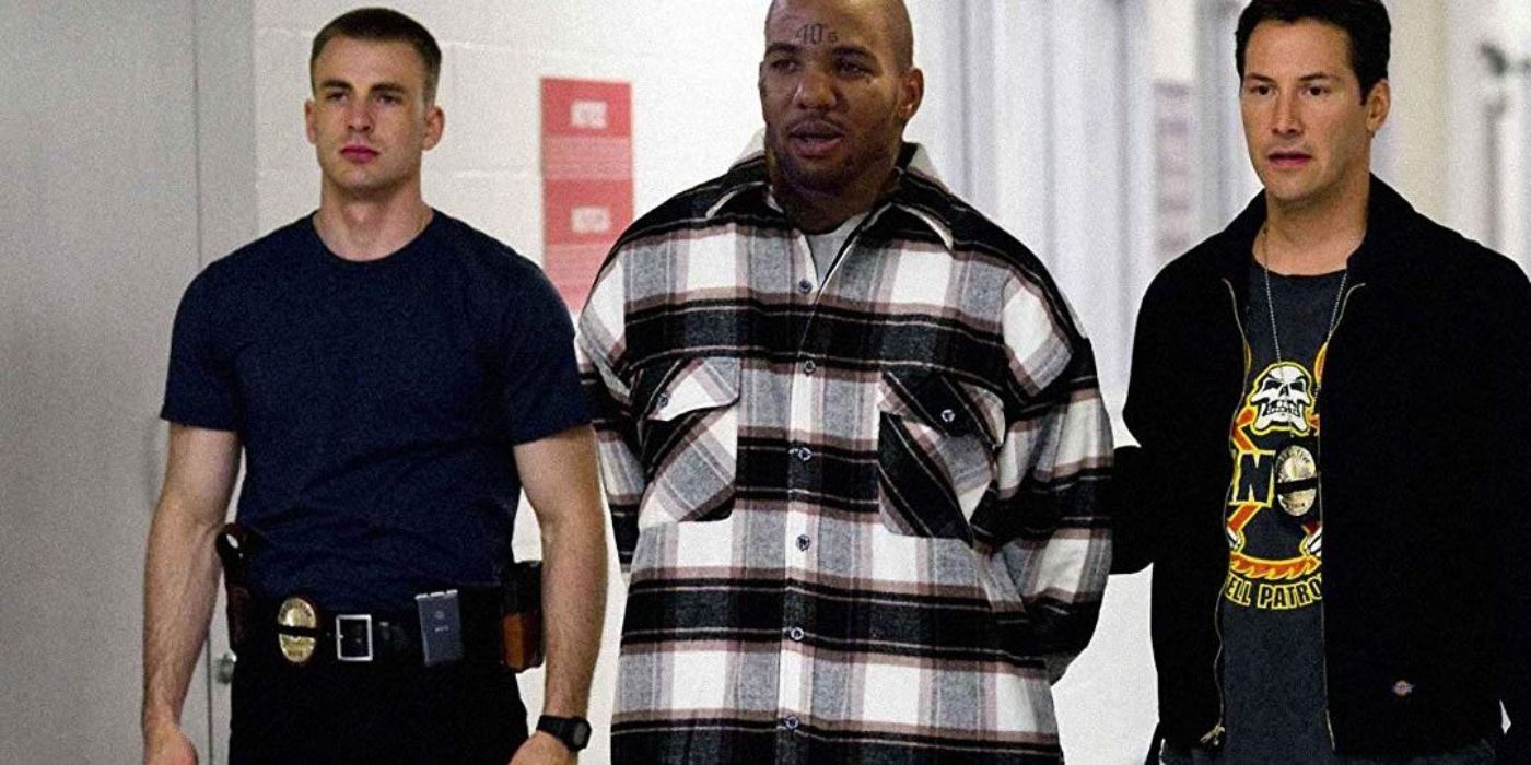 Chris Evans as Detective Diskant on the left in Street Kings (2008)