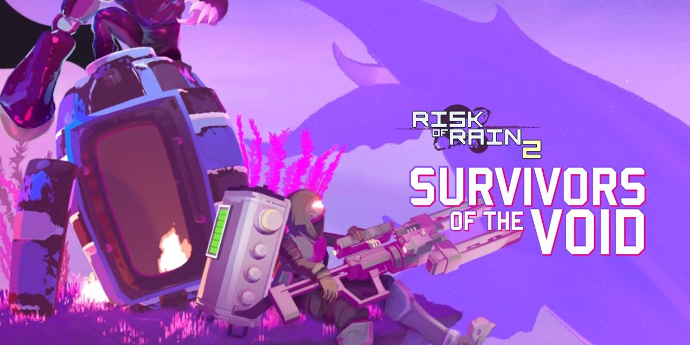 Key art for the expansion to Risk of Rain 2, Survivors of the Void.