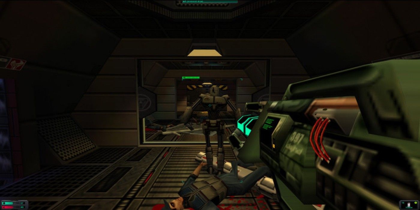 A screenshot from the game System Shock 2