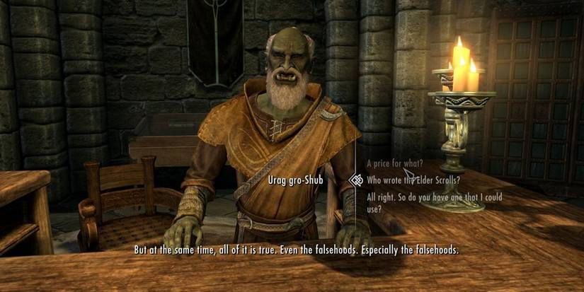 Skyrim's main quest line contains an obscure quote from Star Trek: Deep Space Nine.