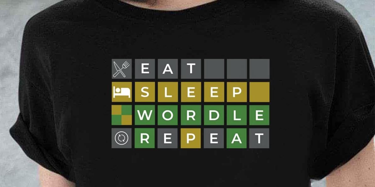 A Wordle Shirt For Fans of The Puzzle Game