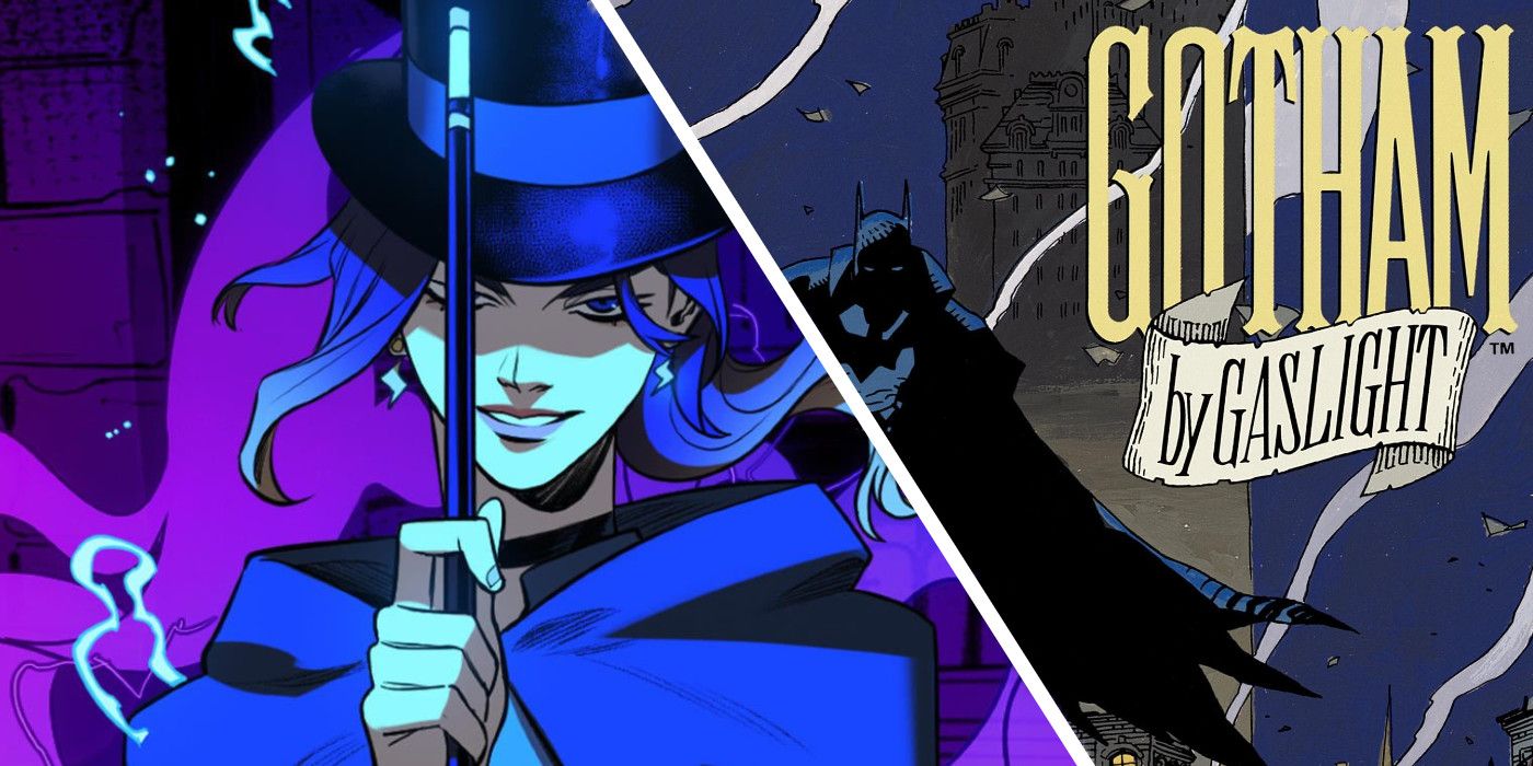 Zatanna and the Ripper with Gotham by Gaslight logo