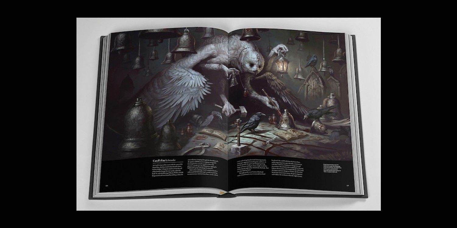the full page spread for Caryll's Fate featured in Soul Arts