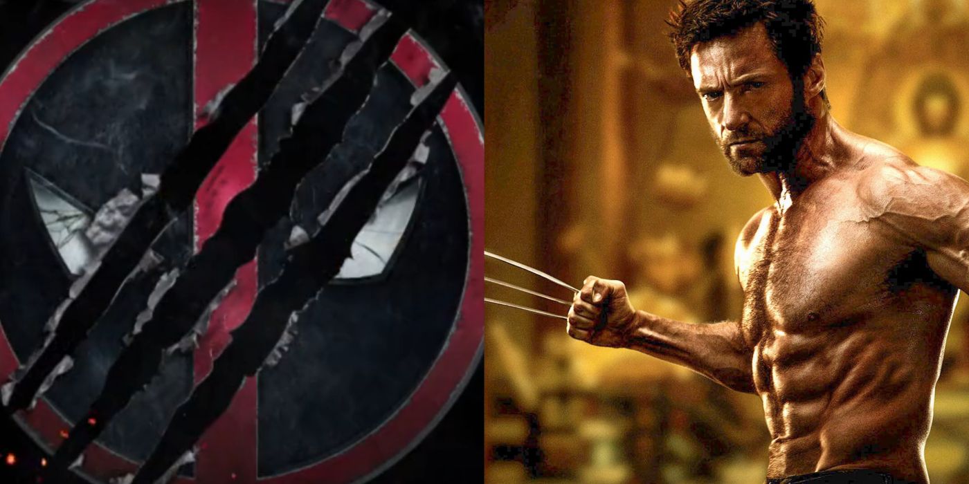Split image of the poster for Deadpool 3 and Hugh Jackman in The Wolverine