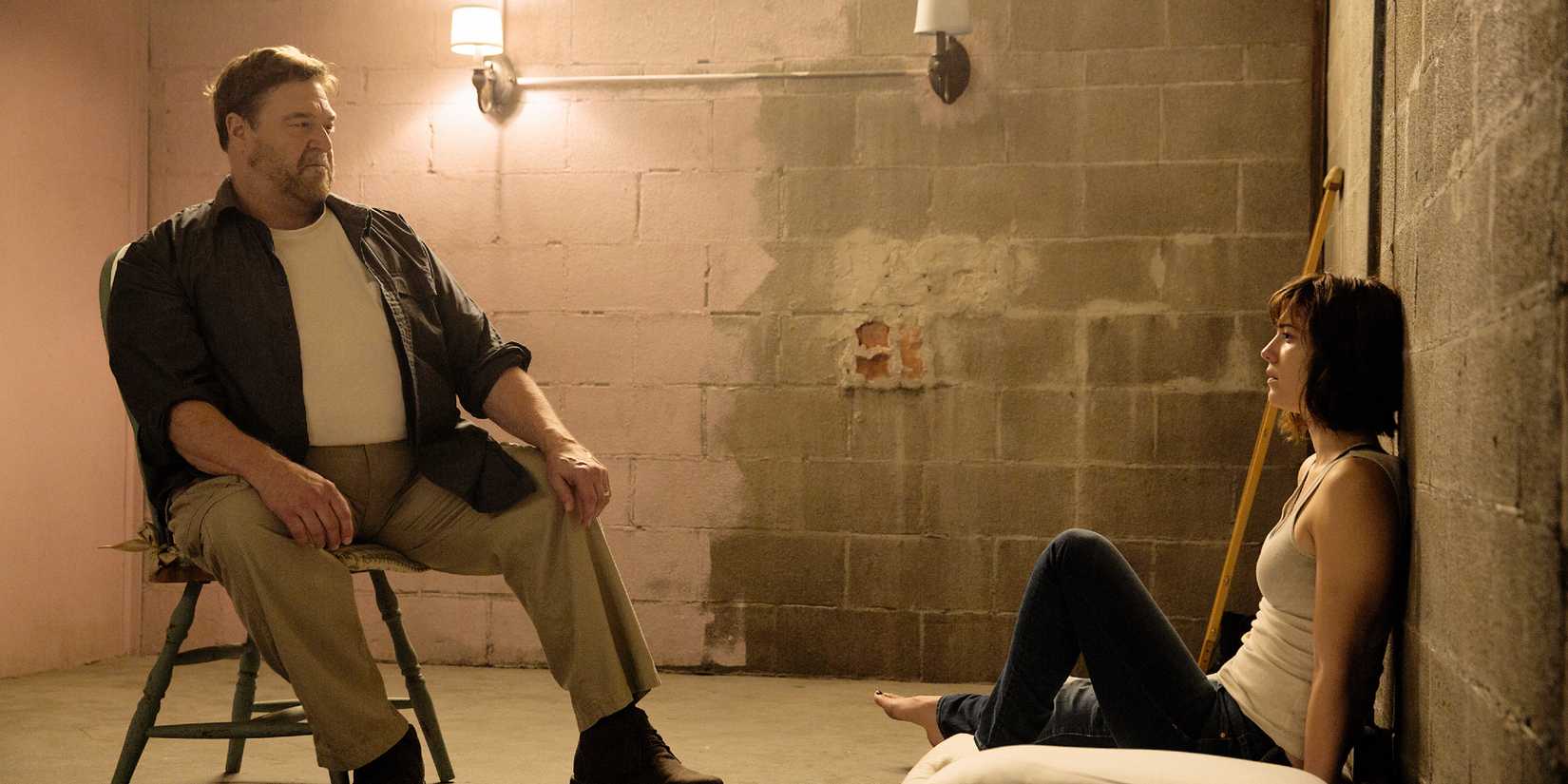 John Goodman and Mary Elizabeth Winstead in 10 Cloverfield Lane.