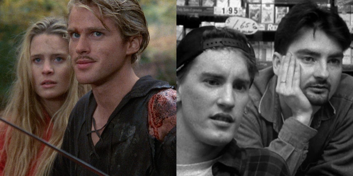 Split image of The Princess Bride and Clerks