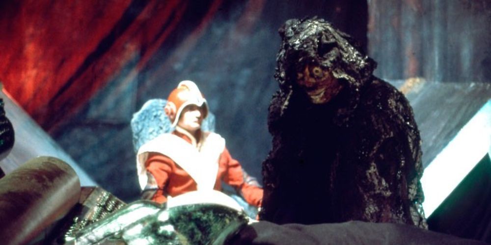 A still from &ldquo;The Deadly Assassin&rdquo; in Doctor Who