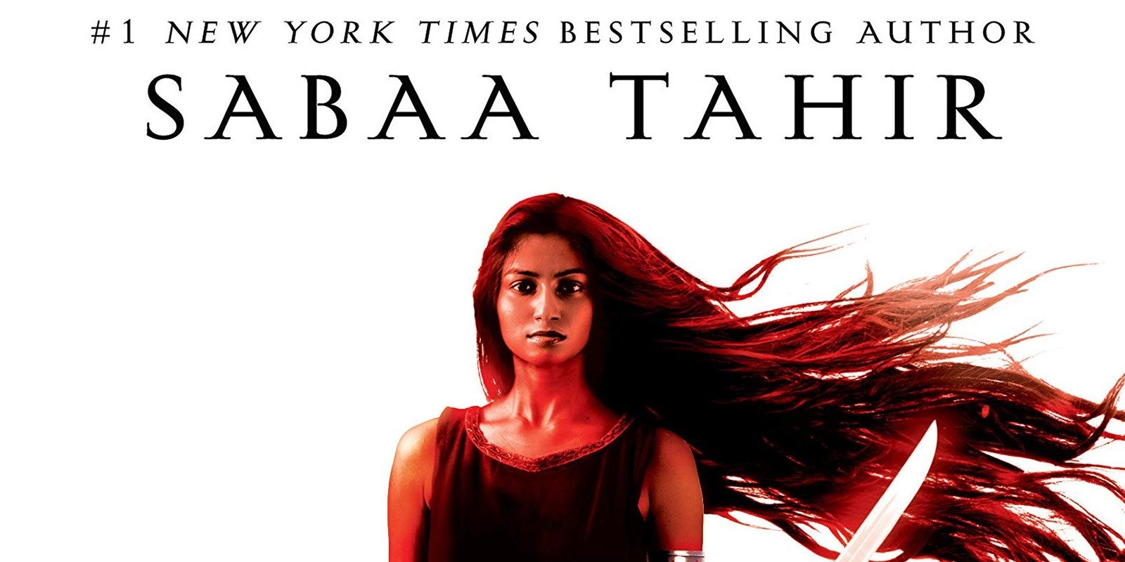 Cropped Ember In The Ashes Book Cover featuring Laia with her hair blowing