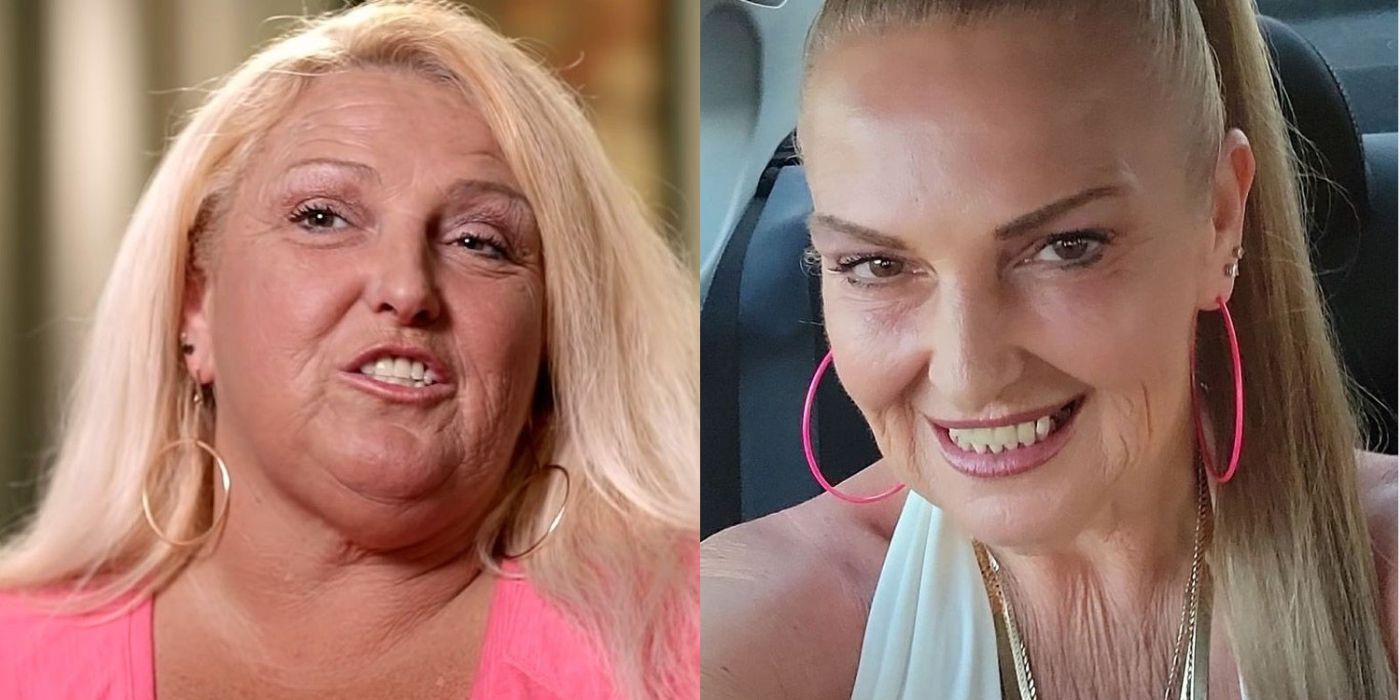 A estrela de 90 Dias para Casar, Angela Deem, lado a lado, antes e depois da perda de peso