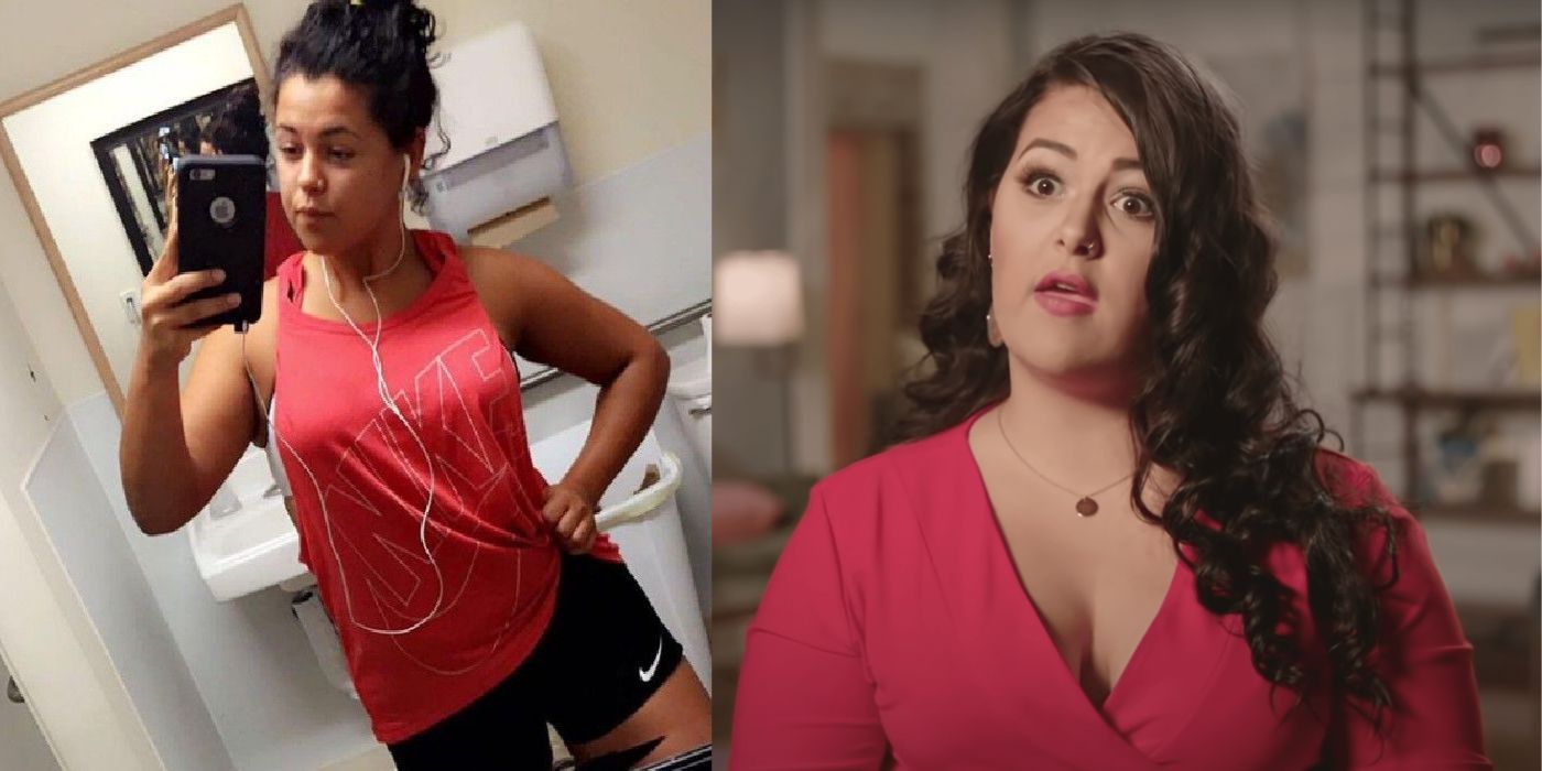 90 Day Fiancé star Emily Bieberly side by side weight loss photos