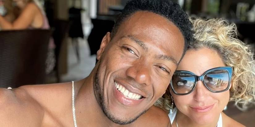 Daniele Gates and Yohan Geronimo from 90 Day Fiancé Love In Paradise smiling for selfie