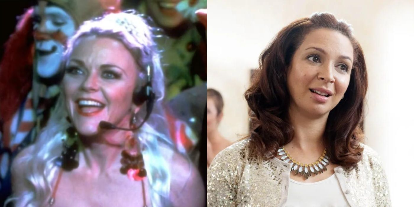 A Split image of Maya Rudolph and max's mom from Hocus Pocus