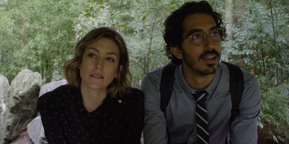 A man and woman at a park in Modern Love