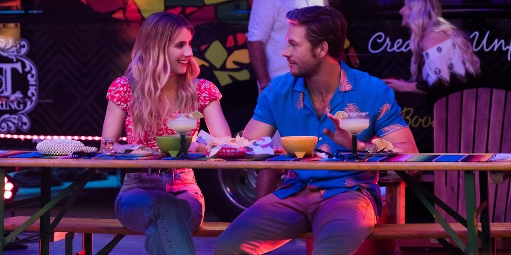 Sloane and Jackson at a restaurant in Holidate